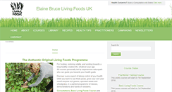 Desktop Screenshot of livingfoods.co.uk
