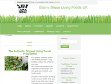 Tablet Screenshot of livingfoods.co.uk